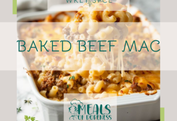 *WKLY SPCL* baked lean-beef mac w/ steamed broccoli