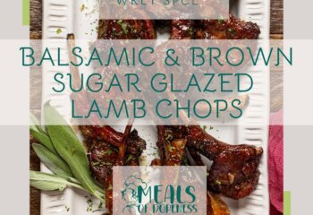 *WKLY SPCL* balsamic & brown sugar glazed lamb chops w/ asparagus & garlic mash potatoes