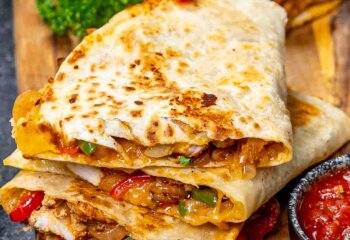 chicken fajita quesadilla