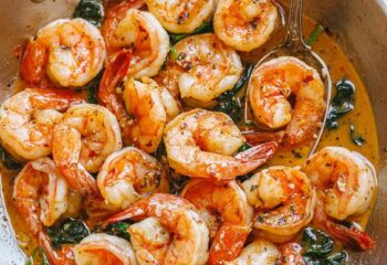 (bulk) spicy-ish shrimp & spinach