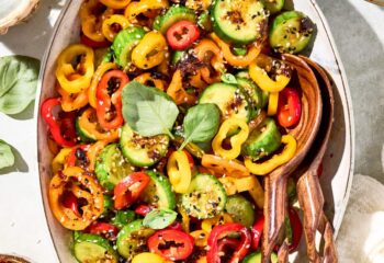 (bulk) asian cucumber & sweet pepper salad