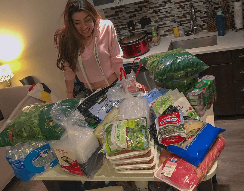 Christina is excited for the huge amount of meals she is going to prepare