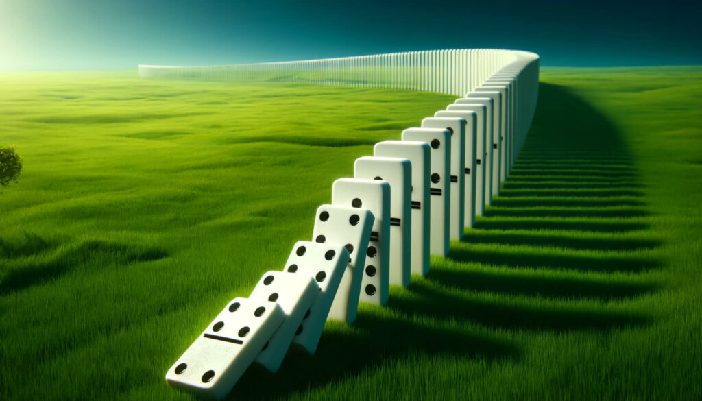 The Domino effect of quitting.