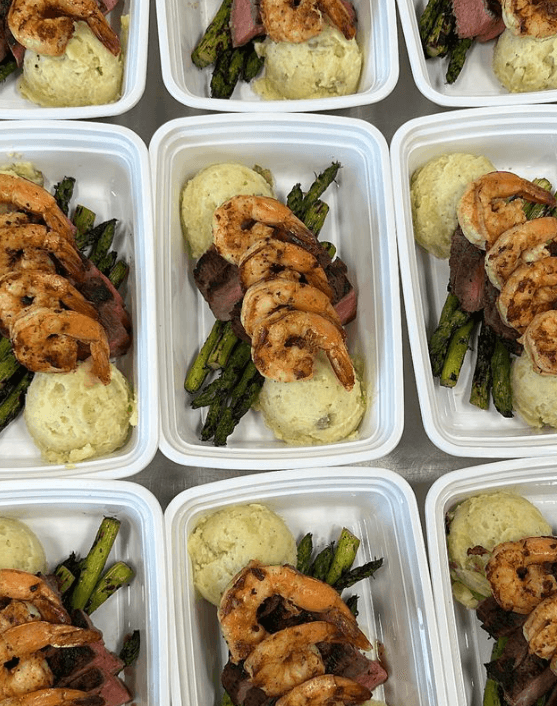 surf and turf meal prep high protein